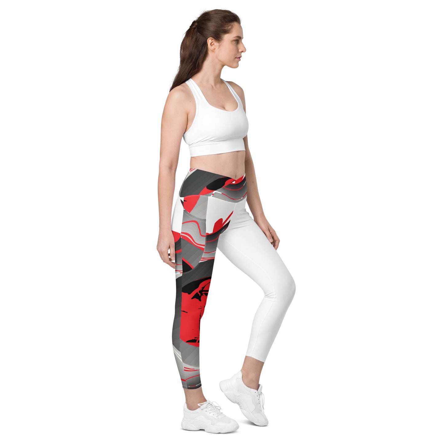 Tupac Legend Payback Crossover Leggings With Pockets
